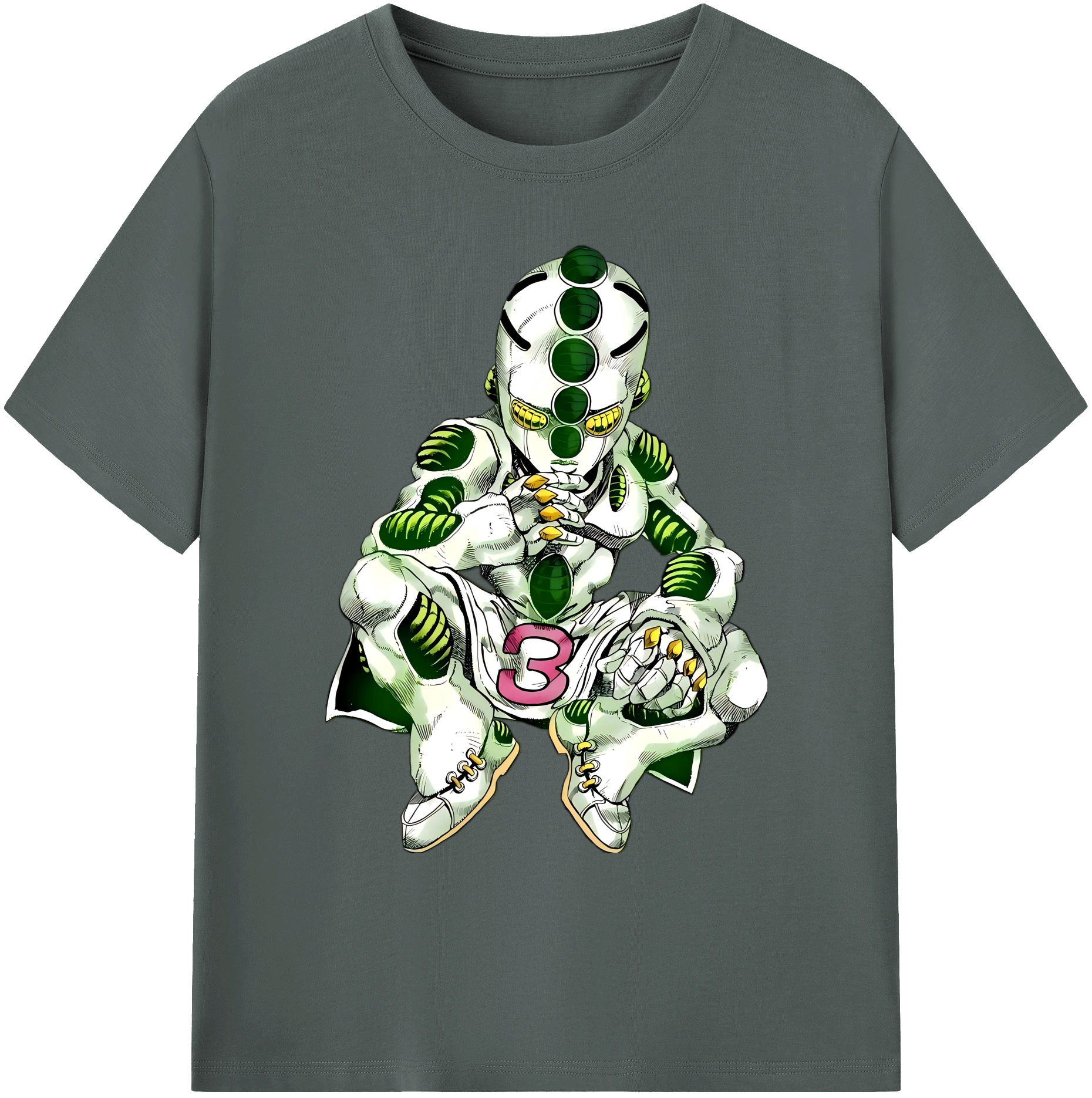 （画像用） ジョジョの奇妙な冒険 広瀨康一 JoJo's Bizarre Adventure Hirose Koichi 綿100％ メンズ半袖Tシャツ｜肌触りやわらか＆通気性